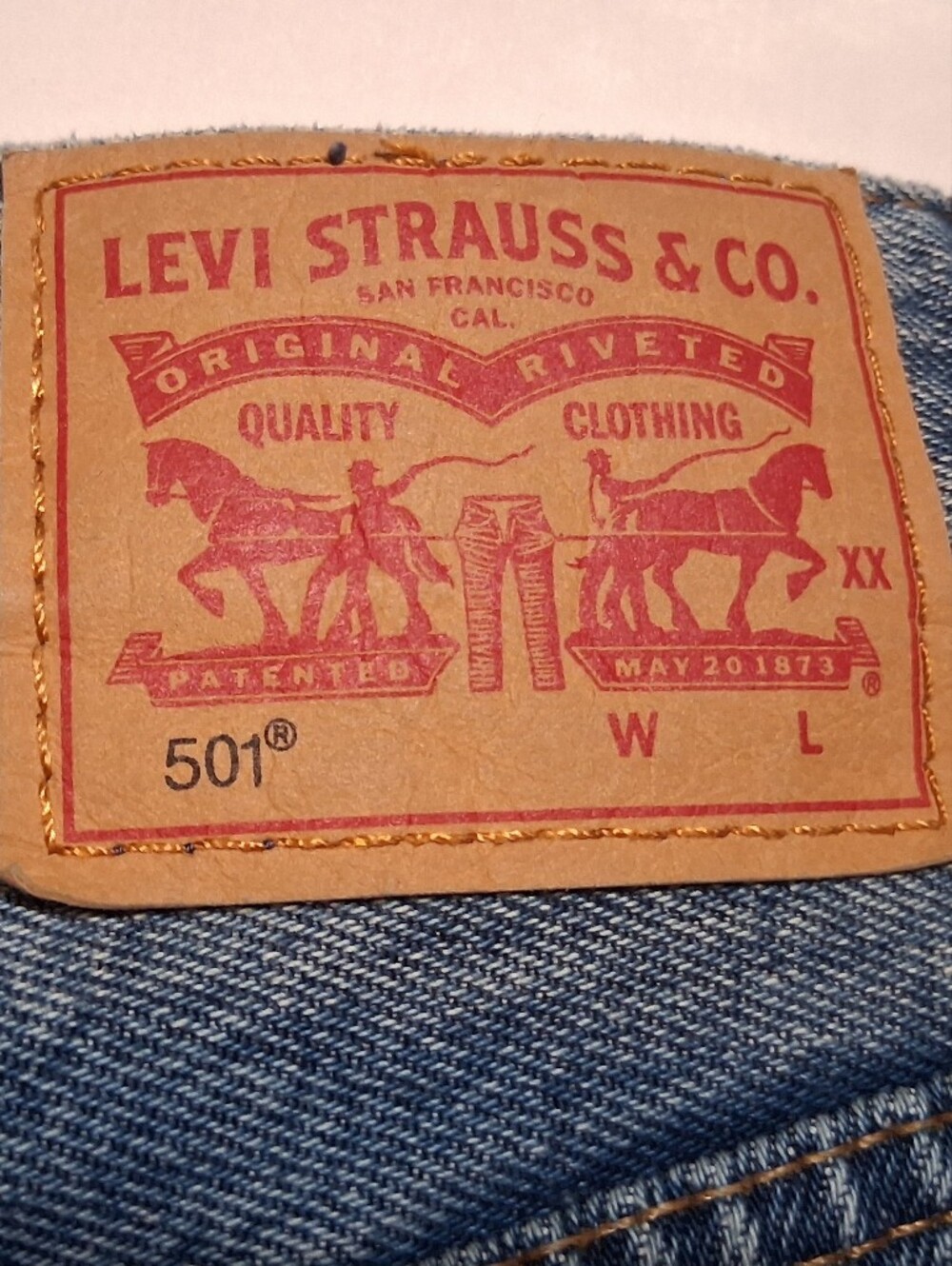 Levi's 501 Original Distressed Cutoff Shorts Raw Hem Vintage Denim - W 27 - Picture 2 of 15